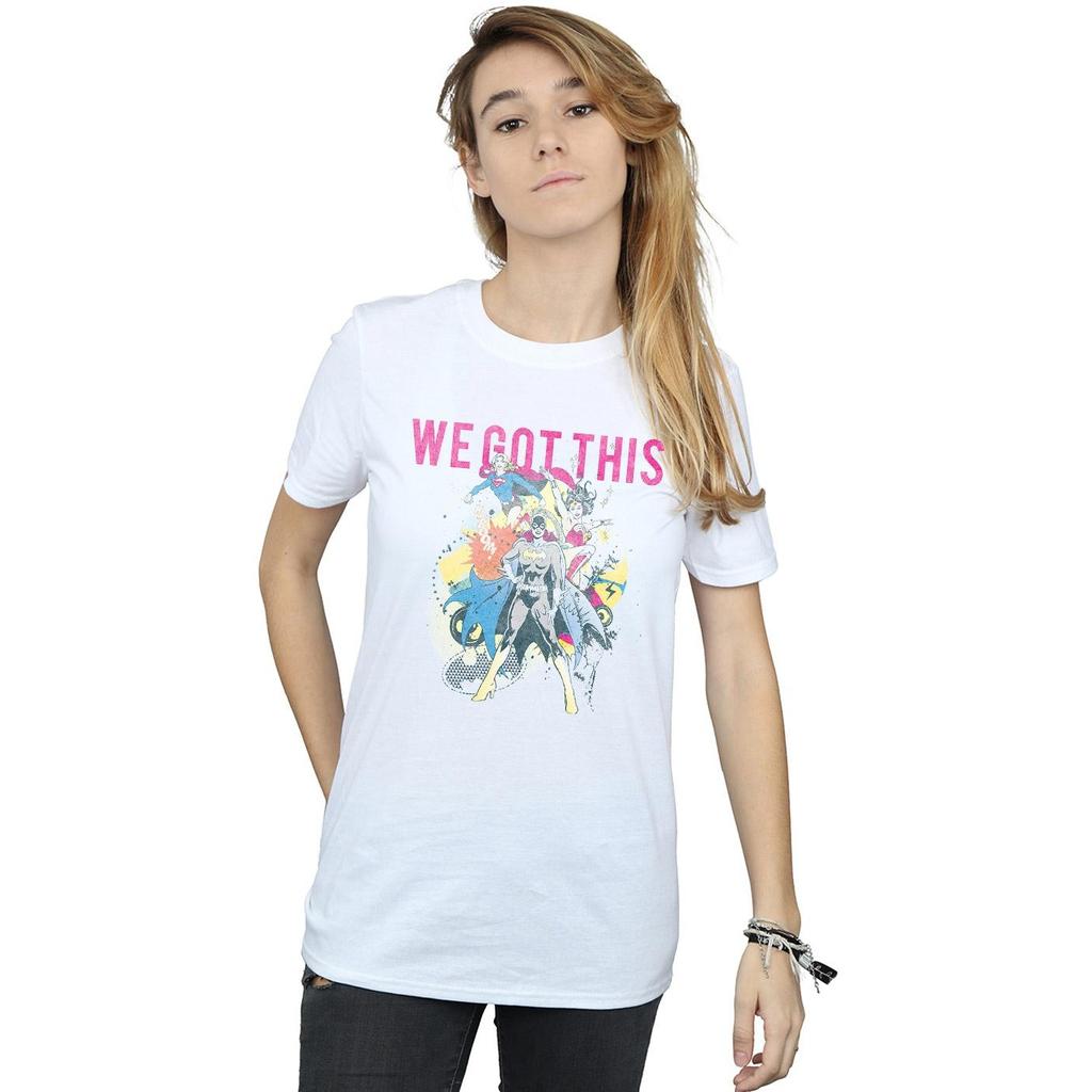 DC Comics Womens/Ladies Justice League We Got This Cotton Boyfriend T-Shirt