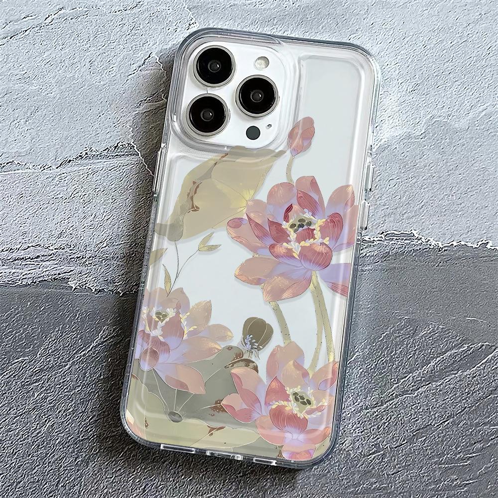 

Pink Rose Phone Case For IPhone 16 Pro Max 15 14 13 12 11 XS X XR 7 8 Plus Protective Cover 16 15 14 Plus 13 12 11 Case Funda iphone 7Or8
