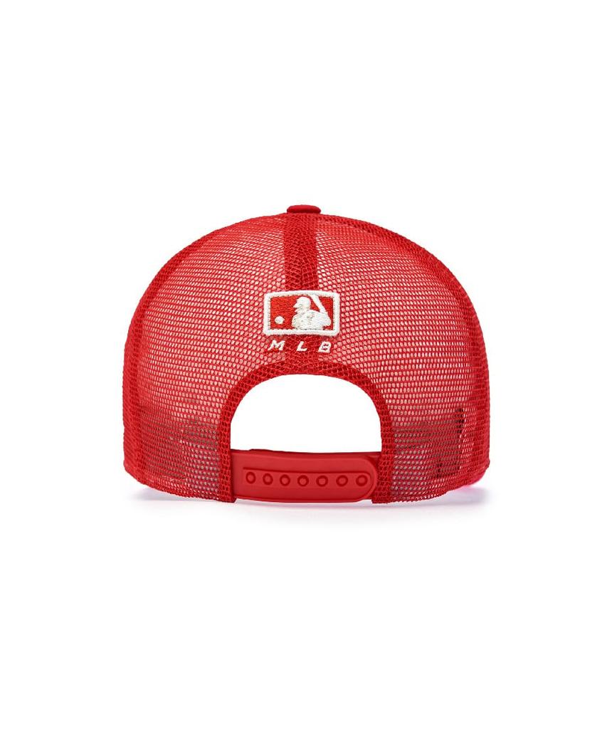 Emelbi Signature Patch Mesh Cap Bos (L.Red)