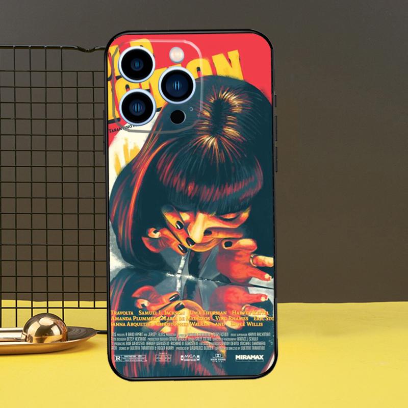 Mia Pulp Fiction Funda For iPhone 12 13 Mini 11 14 16 15 Pro Max XS X XR 7 8 14 16 15 Plus Phone Case