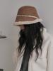 Olinkeompeulliteu Moon Suede Bonnet Hat (Brown)