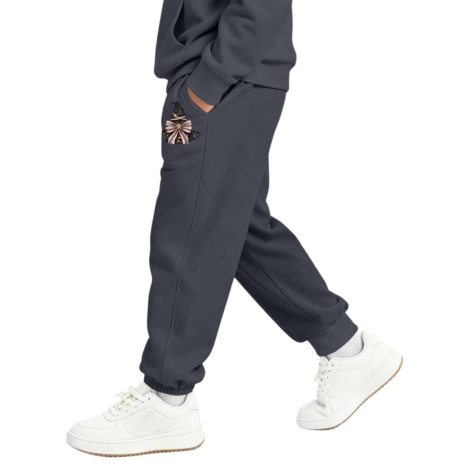 Kids Halloween Print Sweatpants with Pockets for Boys and Girls 160