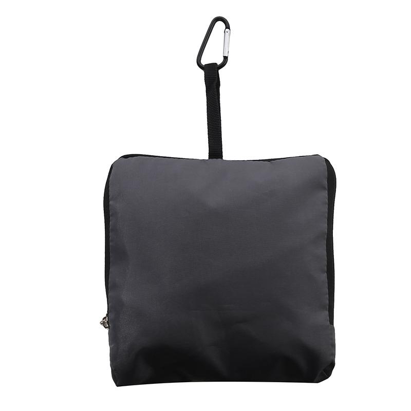 

Чорно-сірий дорожній мішок для білизни з поліестерового волокна, складний мішок для брудного одягу, який можна прати, із ручкою та шнурком для зберігання