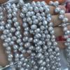 Grey 3*7 Hole Pearl 6-7mm For Jewelry Making DIY Necklace Bracelet Earrings Accessory