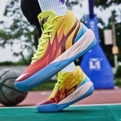 Fashion New Men Basketball Shoes Male Original Non-Slip Sports Street Sneakers Cushion Breathable Comfortable Training Basketball Shoes