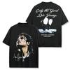 Michael Jackson Vintage Tričko s poctou Unisex a Dámské Letní Bavlněné Oblečení Y2K Ležérní Móda Tričko s kulatým výstřihem a krátkým rukávem