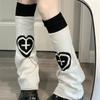Punk Style Leg Warmers Star Pattern Thigh High Socks Japanese Style Boot Cuffs  Kawaii Style