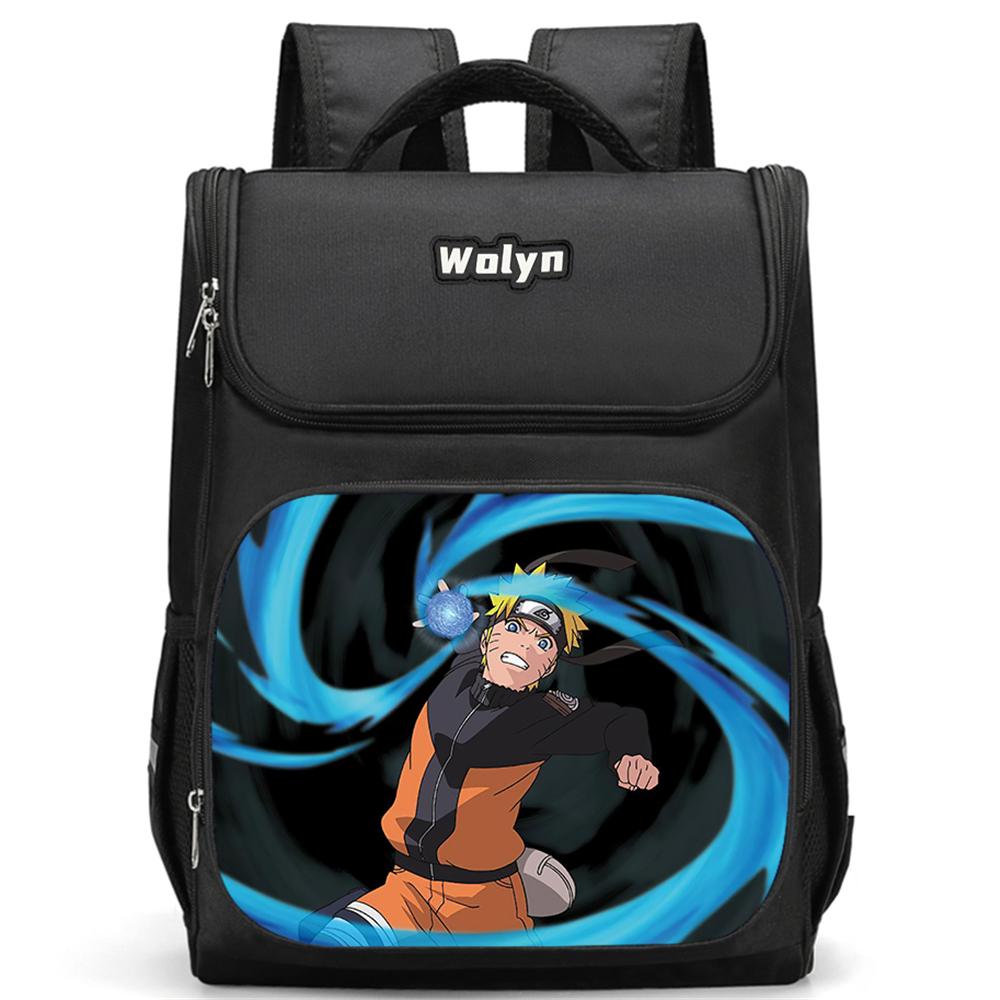 NARUTO Animated Anime Children's Picnic Carrier,Kids Thermal Cooler Lunch Bags Charming Lightweight Lightweight,For Boys & Girls Age 5-11