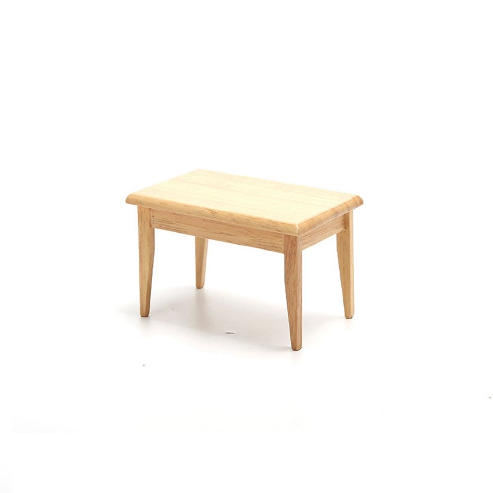 1/12 Dollhouse Accessories Table Furniture Toys Wooden Table Simulation Chair Doll House Decoration