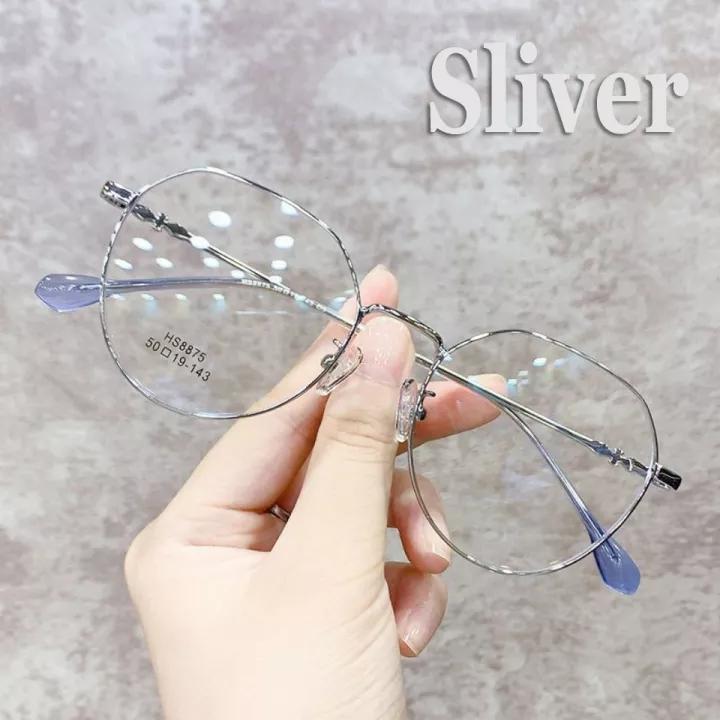 Metal Frame Optical Myopia Glasses For Women Men Round Anti Blue Light Computer Glasses With Diopter -1.0 -1.5 -2.0 -2.5 To -6.0