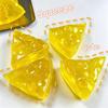 Klarer Maltose-Käse Squishy Dreieck Weich Langsam Aufgehend Handknet-Angstlösungsspielzeug Für Autismus ADHS Entspannend Sensorisches Spielzeug Geschenk