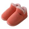 Sapatos de algodão com salto de bolsa femininos outono e inverno quentes para interior sola grossa antiderrapante veludo aquecedor de pés sapatos de algodão masculinos