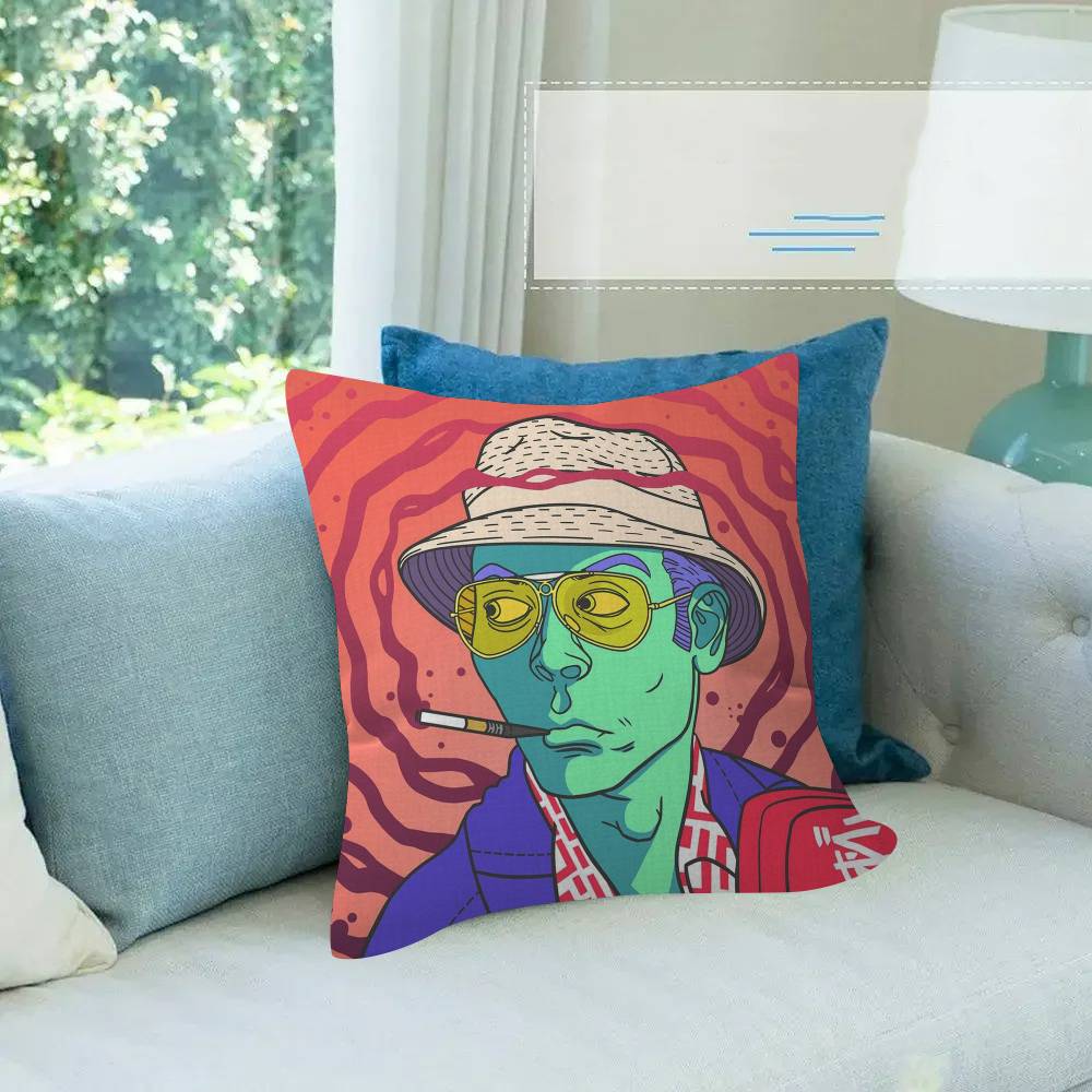 MOVIE Fear Loathing Las Vegas Cushion Cover Decorative Pillow Sofa Home Decor case pillow cases