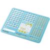 ELECOM Mouse Pad Antibacterial Romaji Learning Input Support Name Space Desk Adsorption Light Blue MP-ROMM