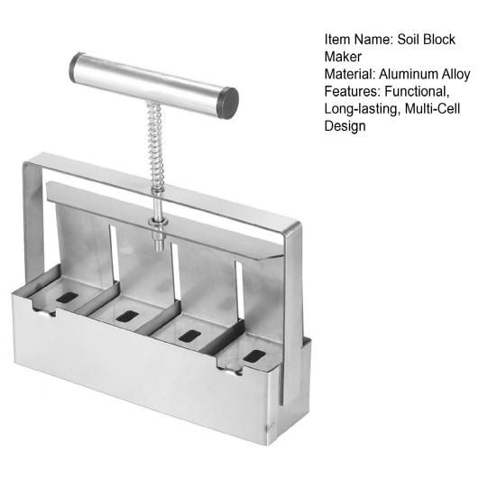 Zellen Erdblockmacher 4-Zellen/8-Zellen Aluminiumlegierung Erdblockform Manuelles Erdblockwerkzeug