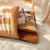 Verdicktes Katzennestbett Warmes Haustier Tunnelbeutel Haustierzubehör Gemütliche Höhlenmatte Innen