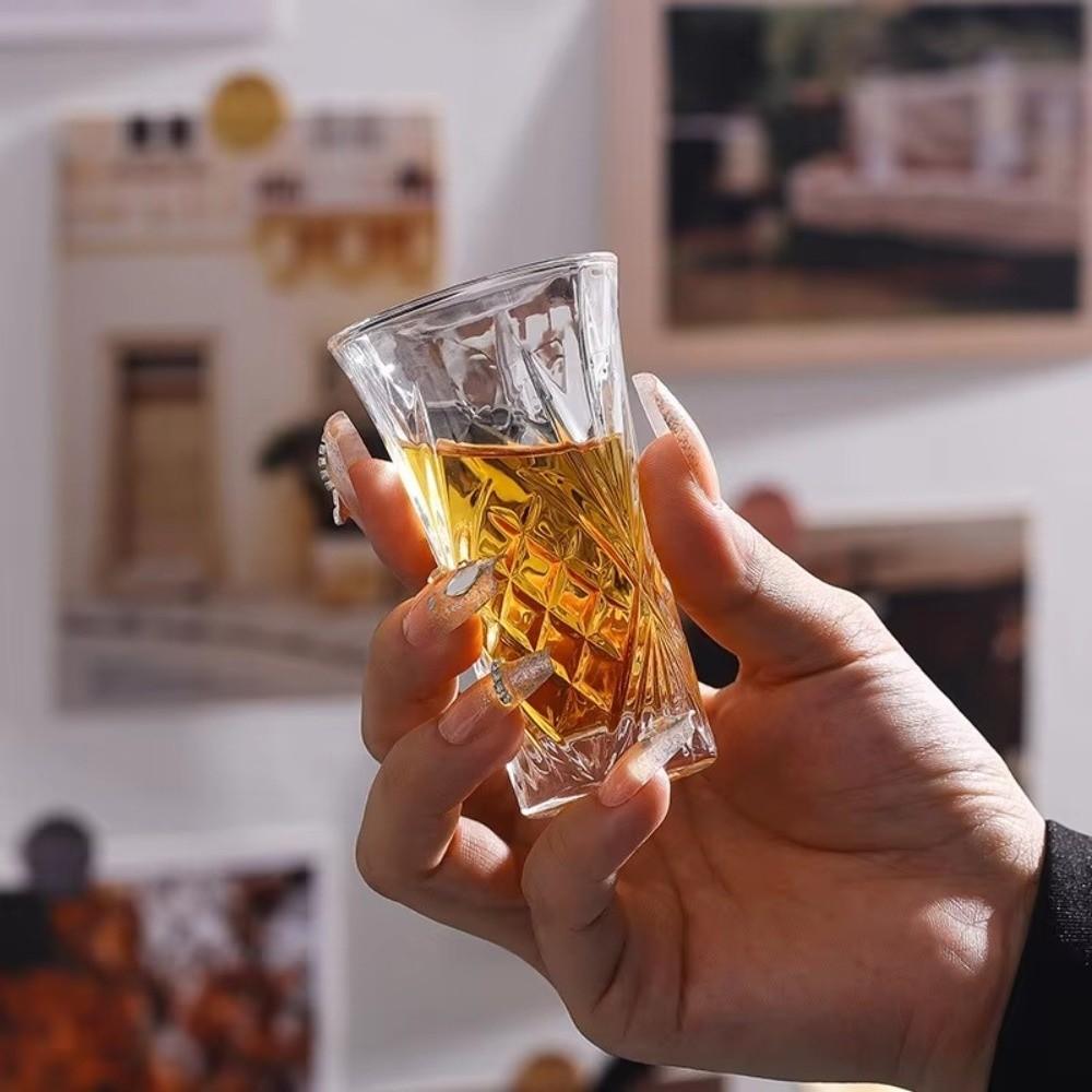 Clear Small Wine Glasses 65ml Crystal Glassware  For Home Bar Kitchen Restaurant
