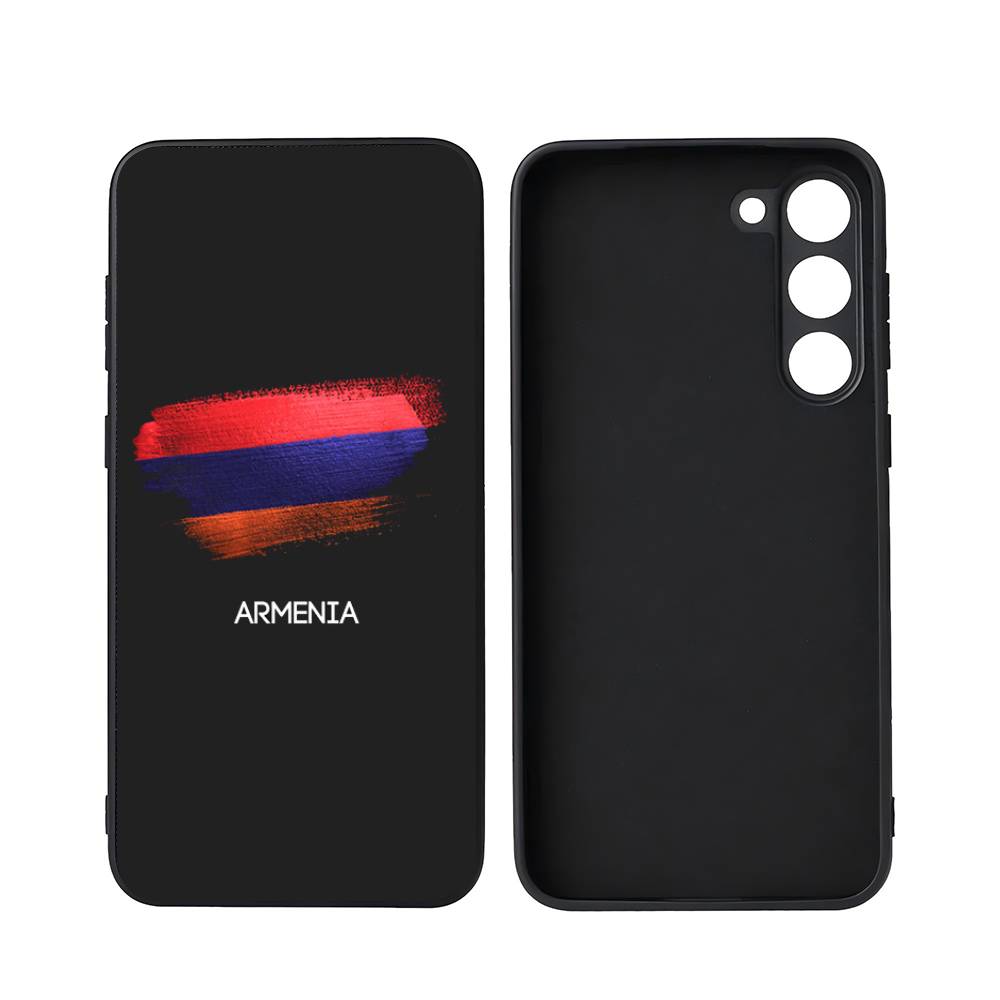 Armenia Albania Russia Flag Emblem Luxury Black Phone Case For Samsung Galaxy S23 S24 S25 Ultra S22 Plus S21