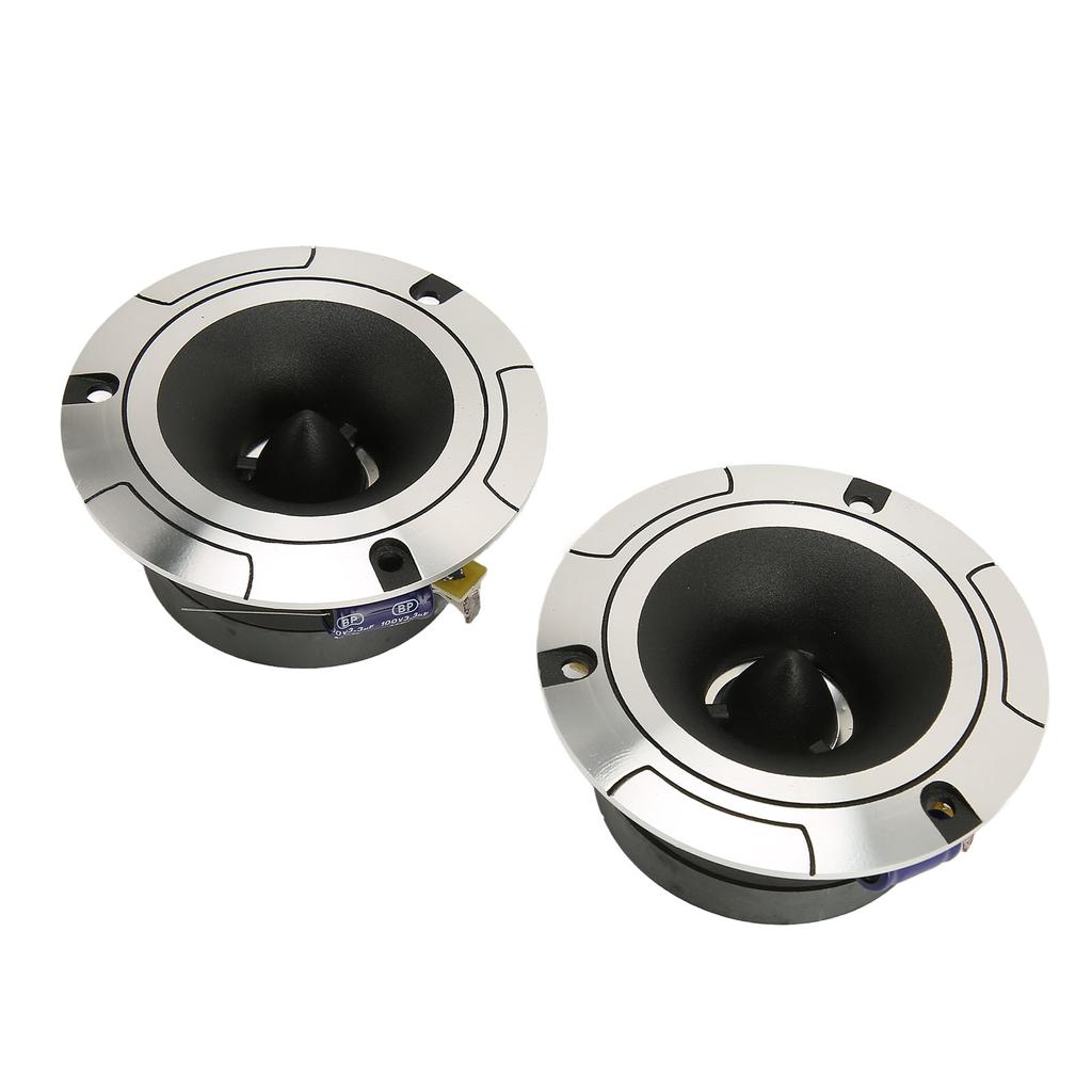 2 Pcs 150W Car Tweeter High Sensitivity High Frequency Response Silver Car Loudspeaker for All Car Sound Systems