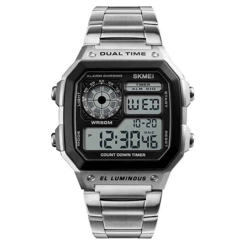 Skmei 1335 Men s Sport Watch Small Block Retretro Digital Electronic Simple Luminous Watches SKMEI
