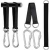 SwingSeatRope Tree Swing Straps Hanging Kit, 2Pcs 50cm Heavy Duty Swing Straps with Carabiners, Adjustable Hammock Straps for Tree, Hanging Chair