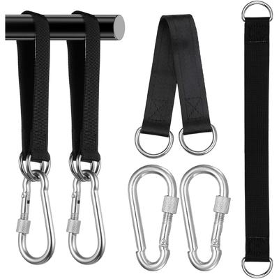 Corda para Balanço Tiras de Balanço para Árvore Kit de Suspensão, 2 Peças 50cm Tiras de Balanço Reforçadas com Mosquetões, Tiras Ajustáveis para Rede para Árvore, Cadeira Suspensa
