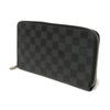 Used 12564 Zippy Organizer NM N60111 7940 Logo Black Gray Zip Around Damier Graphite Noir Men's from Japan AUTHENTIC
