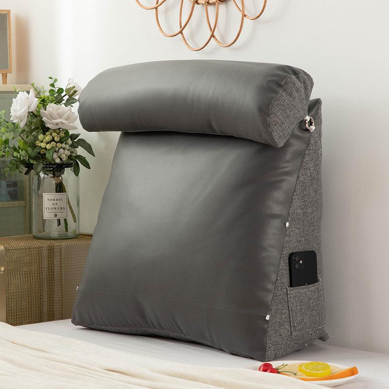 

Технологическая ткань Подушка изголовья Новая мягкая сумка Дышащая подушка для кровати Большая спинка Татами Кровать Спинка Подушка Подушка для поясницы 45x45x20cm