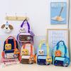 Cartoon Kids Backpack With Breathable Nylon For Preschool Children School Travel Bag