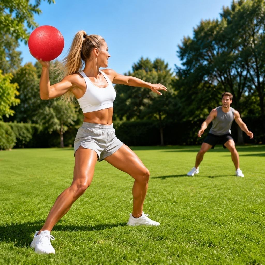 Grass Dodgeball Ball for - Outdoor Ball for Sports and Play
