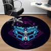 1pc Gundam Series Office Round Area Rug, Indoor Mat Suitable For Office, Under Office Chairs Bedroom Living Room Home Decor, Room Deco