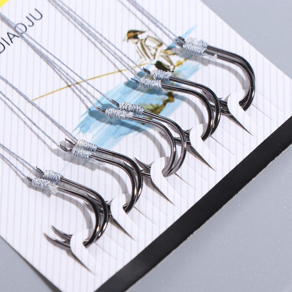 Fish Hook Multiple Purpose Carp Fishing Hook With Line Fishing Hooks Carbon Steel Barbed Hooks