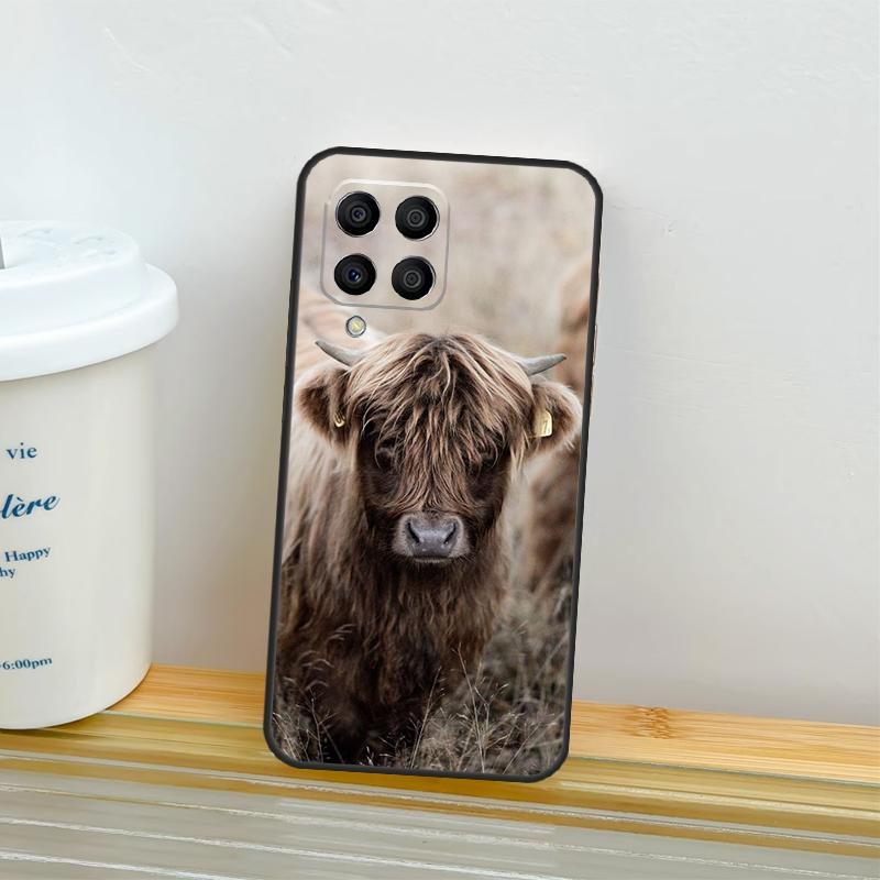 Highland Cow Animal Case For Samsung Galaxy M52 M32 M12 M16 M14 M54 M13 M33 M53 M56 M36 M31 M11 M35 M55 M15 M06