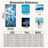 Magical Blue Butterfly 2D Flat Printed Microfiber Beach Towel Waterproof Sandproof Summer Pool Vacation Bath Blanket