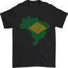Brazilian Flag Word Cloud Brazil Football Unisexs TShirt 100 Cotton