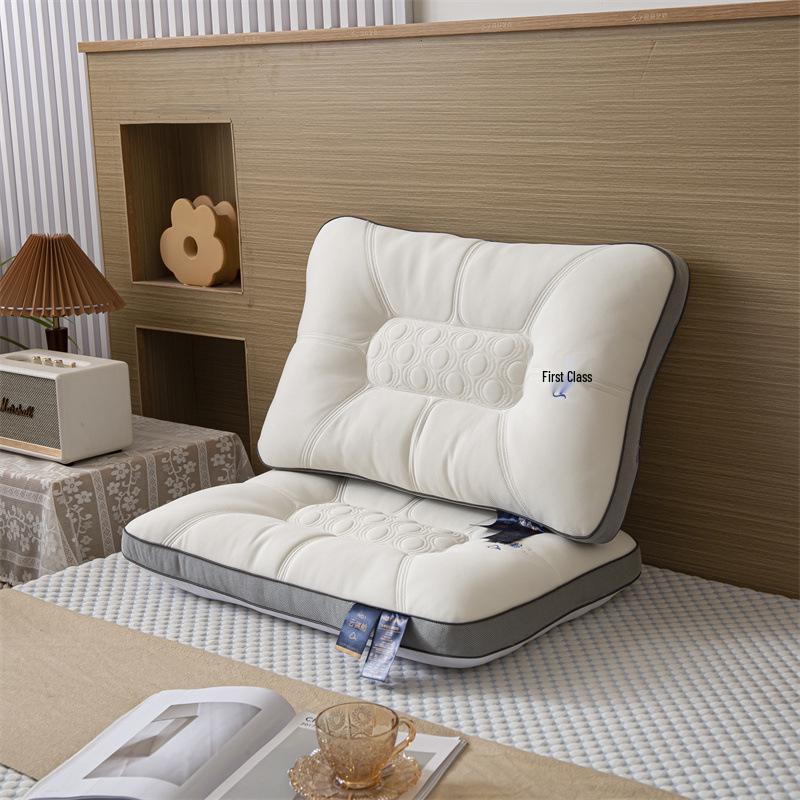 Pár polštářů z přírodního latexu a paměťové pěny - Ergonomický design pro lepší spánek