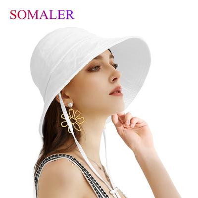 Sun Protection Hats for Women Summer Wide Brim Hats Womens Floppy Cotton Beach Sun Hats