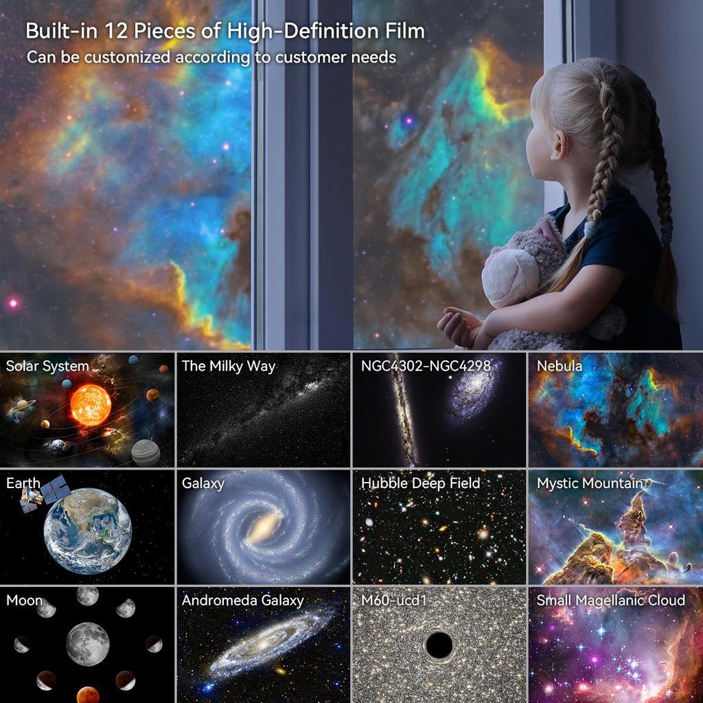 USB Starry Sky Galaxy Projection Light: Night Light & Table Lamp