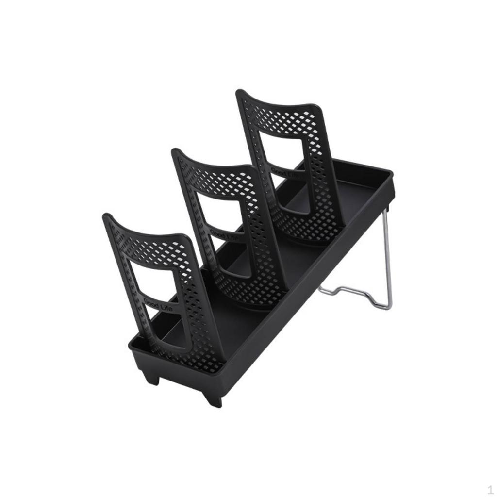 Paper Cup Holder Rack Slanted Countertop Organizer Compact for Coffee Shops, Cafes, Beverage