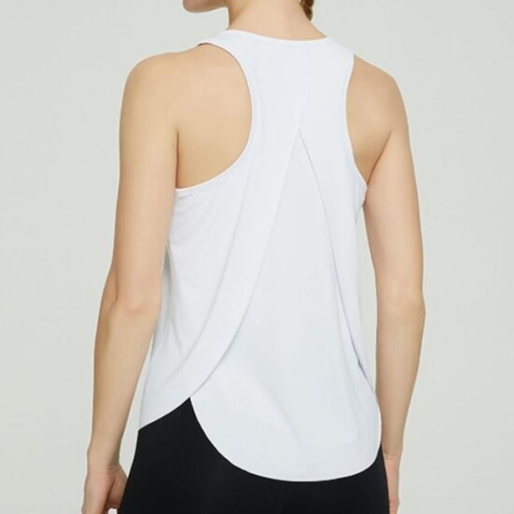 Navava Women Yoga Tank Top Unbalanced Back Open Nt3425 1+1