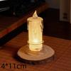 Mini Transparent LED Light Candle Flameless Electronic Crystal Candle Atmosphere Light Dating Party Holiday