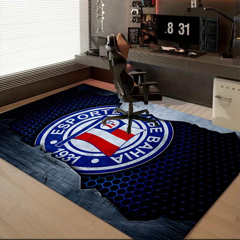 1PC Bahia Fc Crest Design Rug Game Carpet, Floor Mat for Bedroom Living Room Entryway Rug, Home Decor Idea Gift for Christmas birthday