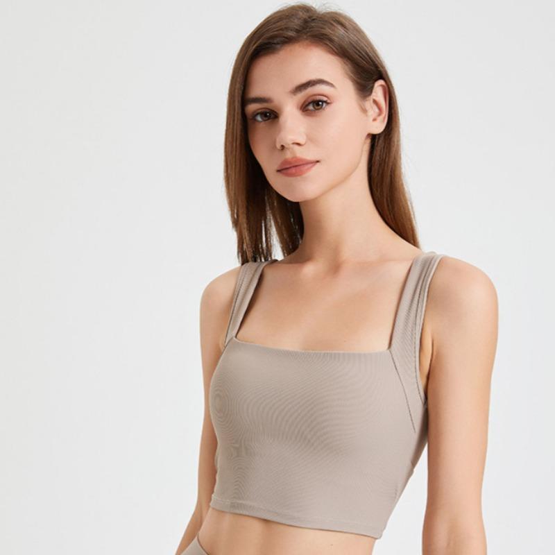 Beautiful Back One-piece Sports Bra Fixed Cup Yoga Bra Running Quick-drying Shockproof Fitness Vest