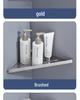 304 Stainless Steel Wall-Mounted Bathroom Corner Shelf for Shower & Shampoo Storage