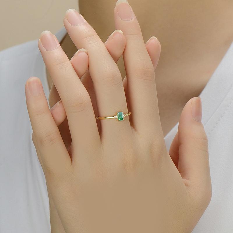 Tancise Classic 925 Sterling Silver  Zircon Ring Ladies Jewelry Wedding Promise Party Gift