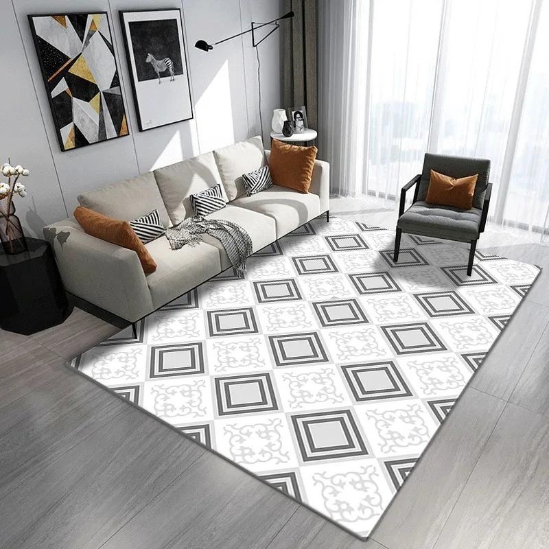 

Geometric Simple Colorful Print Bedroom Floor Mats Decoration Home Living Room Floor Mats 40x60cm