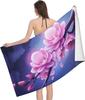 Toallas Impresas con Ramilletes de Flores de Ciruelo Toalla de Baño Absorbente Toalla de Baño de Secado Rápido Sábana de Baño Natación Playa Piscina Viaje Yoga Fitness Deportes