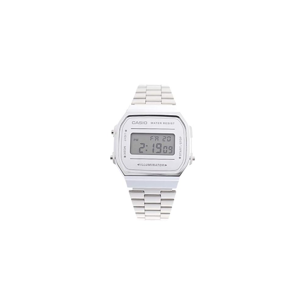 

Casio A168WEM-7 Кварцевые часы Серебристые Унисекс Классический Дизайн Ремешок из Нержавеющей Стали