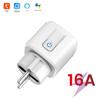 Smart WiFi Socket with Tuya Bluetooth Mesh Gateway, European Plug, Remote Control, Timer, Voice Control.