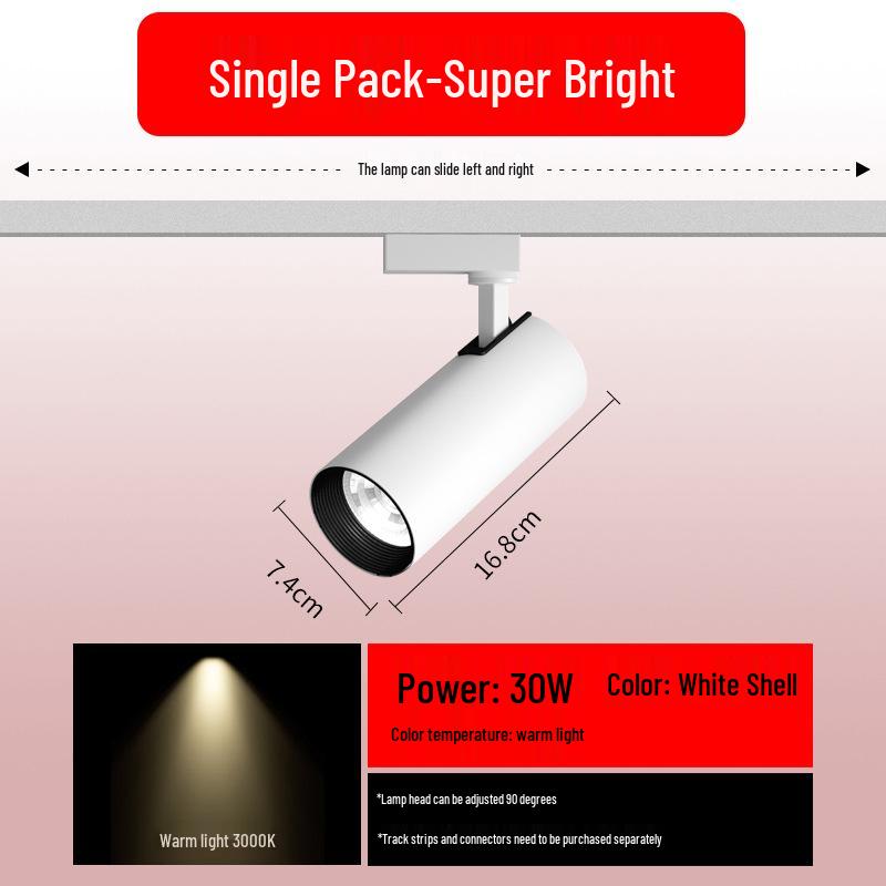 Full Spectrum Recessed Magnetic Track Spot Light for Commercial and Residential Use